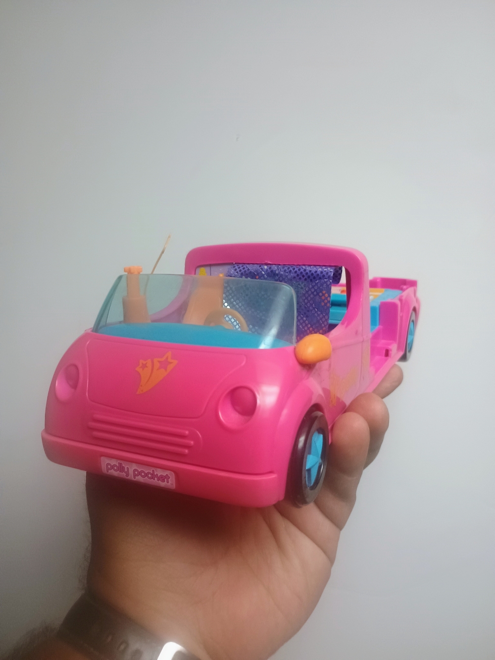 Polly Pocket Party Pink Stretch Limo Cadillac Doll Convertible Car 2005 Incomple